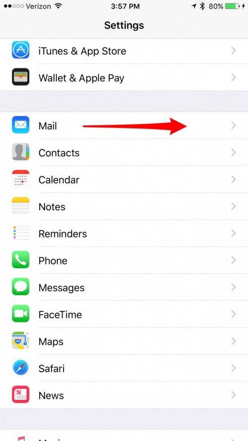 How to Change Mail Swipe Options in Settings on iPhone